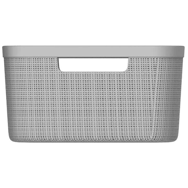 Jute 12 L Grey Storage Basket