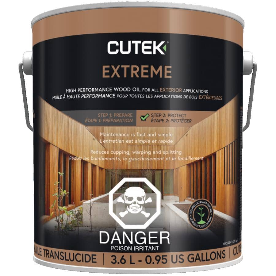 Extreme Exterior Wood Protection Oil - Clear, 3.6L