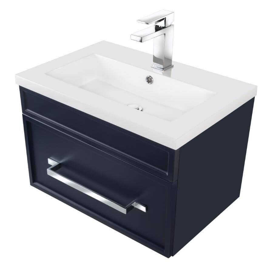 24" W x 16" D Spencer Vanity with Cultured Marble Top - Blue