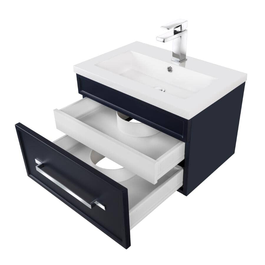 24" W x 16" D Spencer Vanity with Cultured Marble Top - Blue