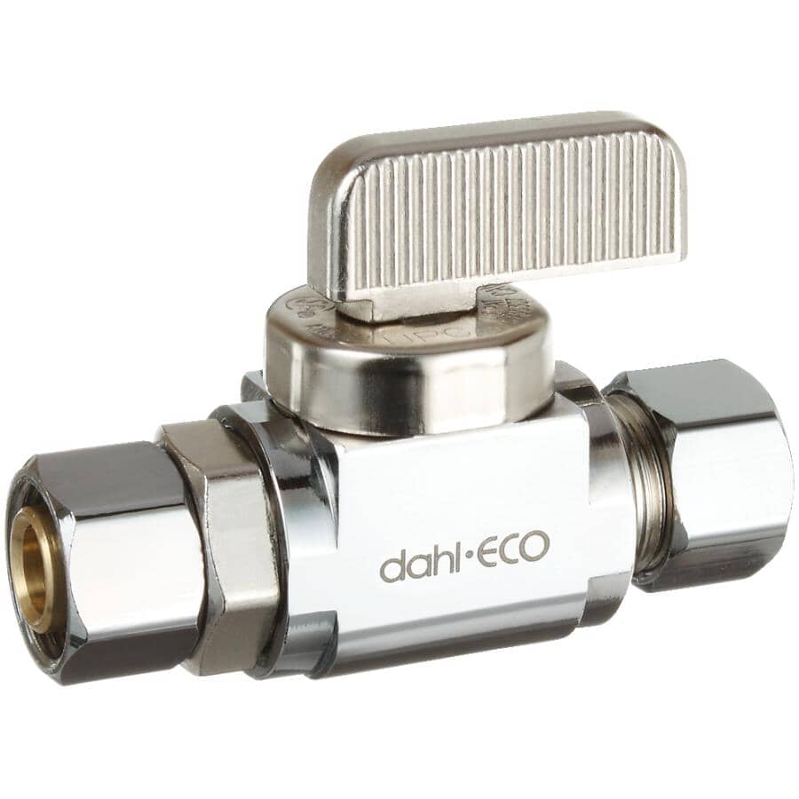 3/8 Outside Diameter Female Compression x 3/8 Outside Diameter Compression Brass Straight Retrofit Valve