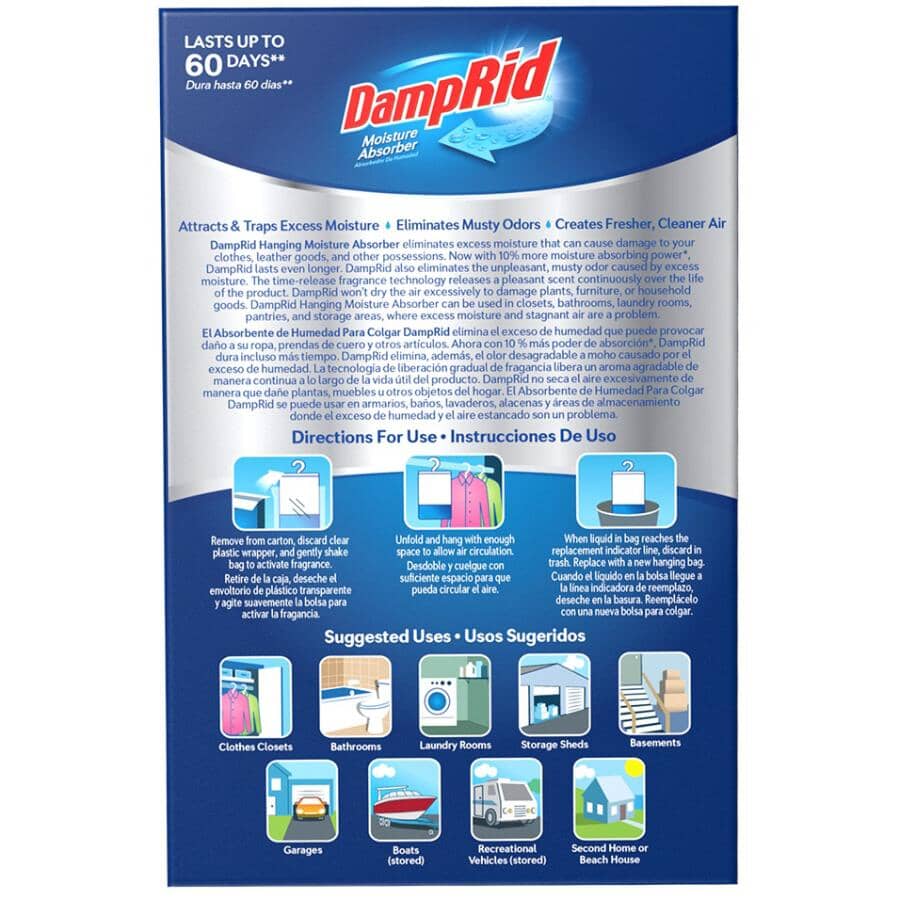 Hanging Moisture Absorber - Fresh Scent, 3 Pack