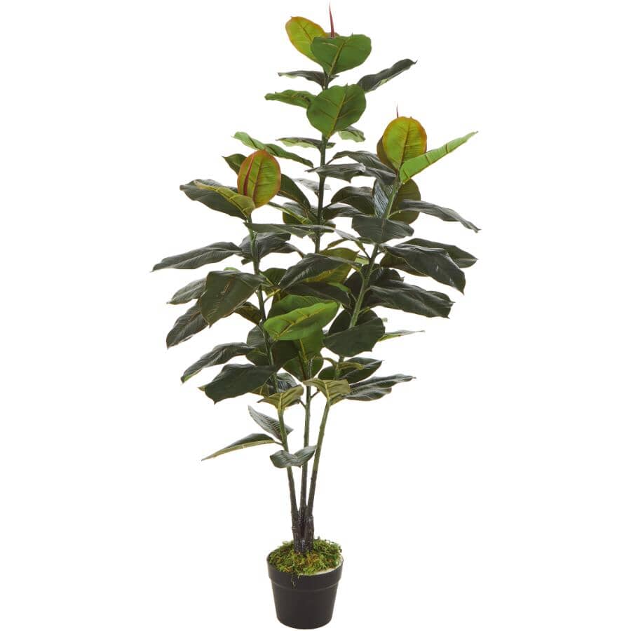 51" Potted Artificial Ficus Tree