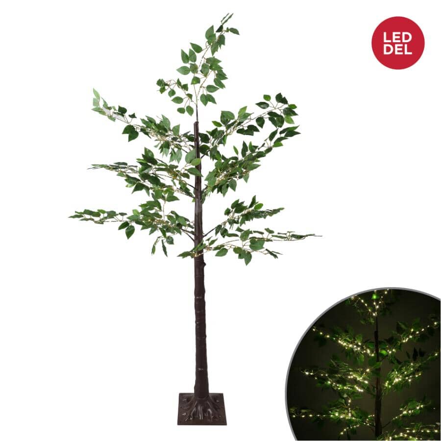 82" Lit Porch Tree - 300 LED Twinkle Lights