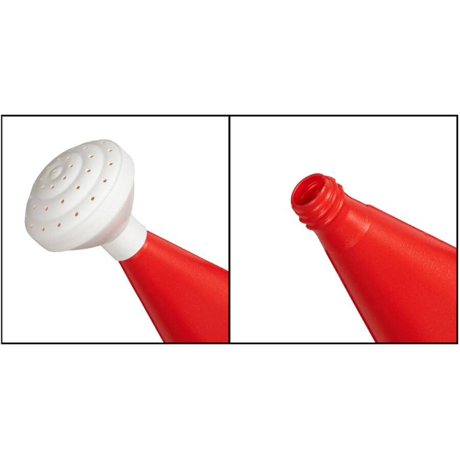 Plastic Watering Can - Red, 7.6 L