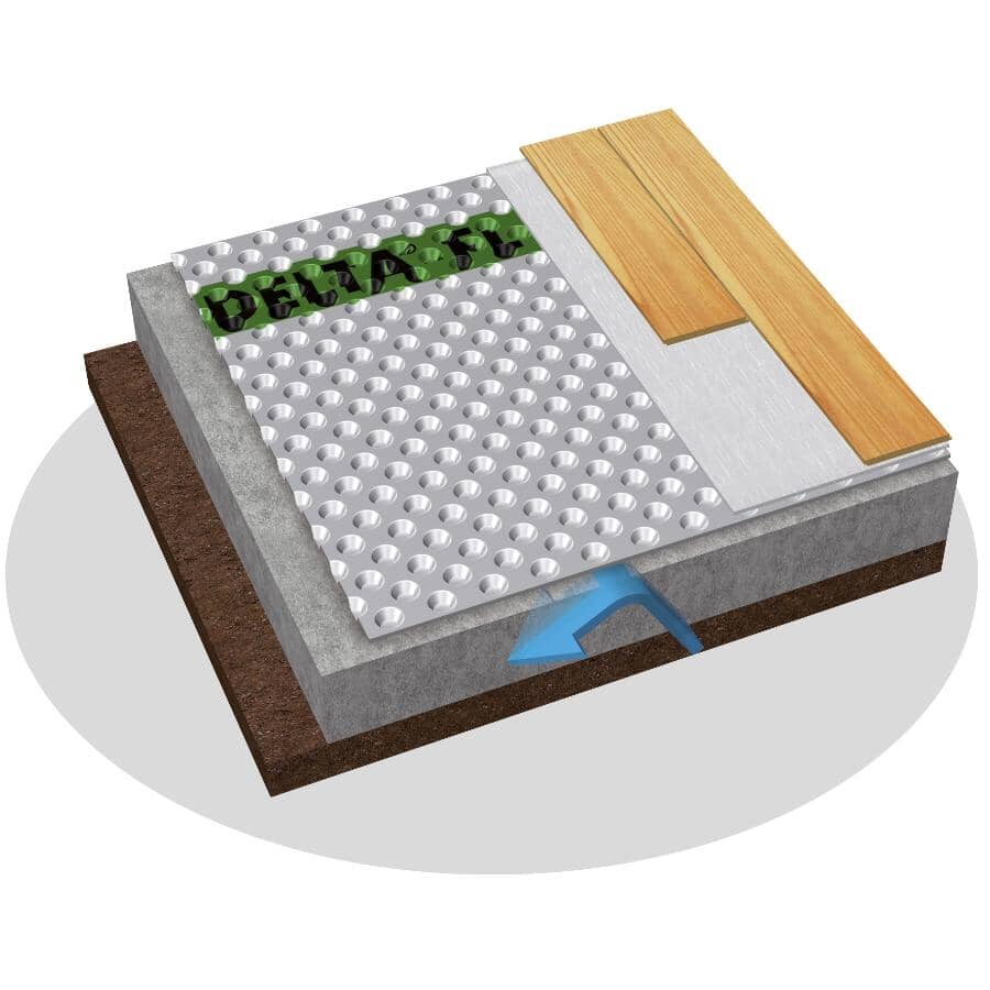 3' 6" x 30' Delta Floor Membrane