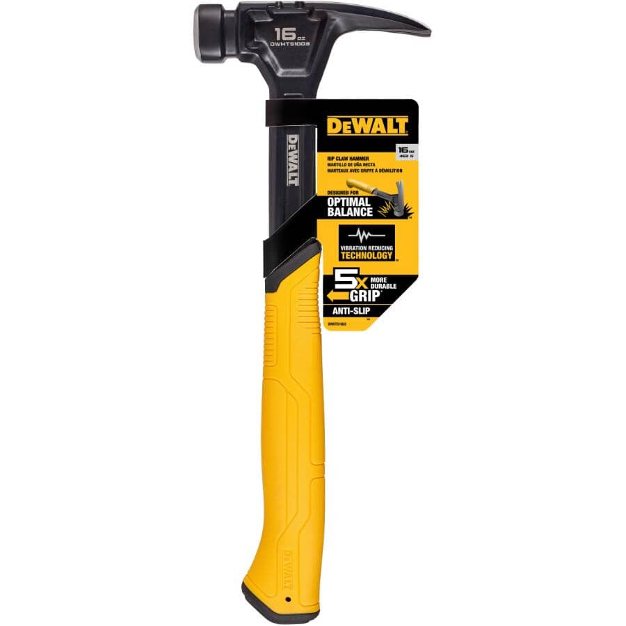 16 oz Steel Rip Claw Hammer - Durable Grip Handle