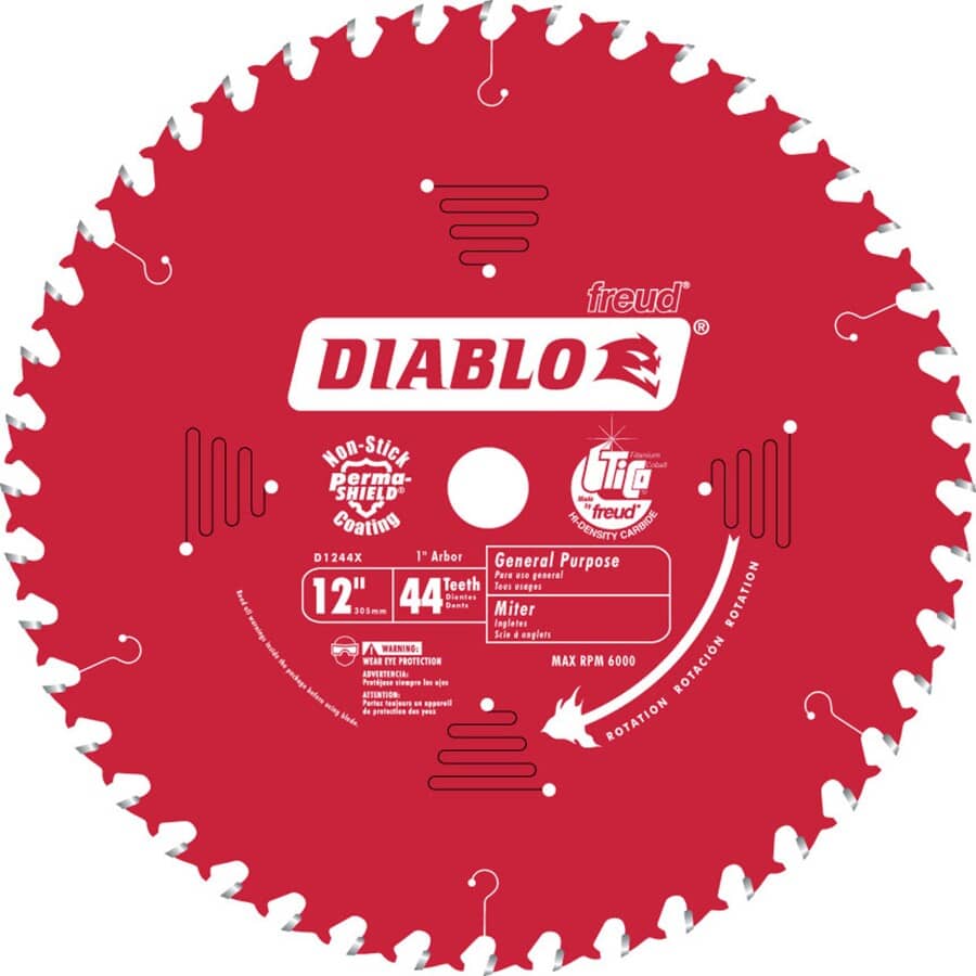 12" 44 Tooth Carbide Circular Saw Blade