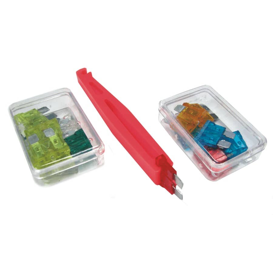 17 Piece Assorted Fuse Kit - with Puller/Tester
