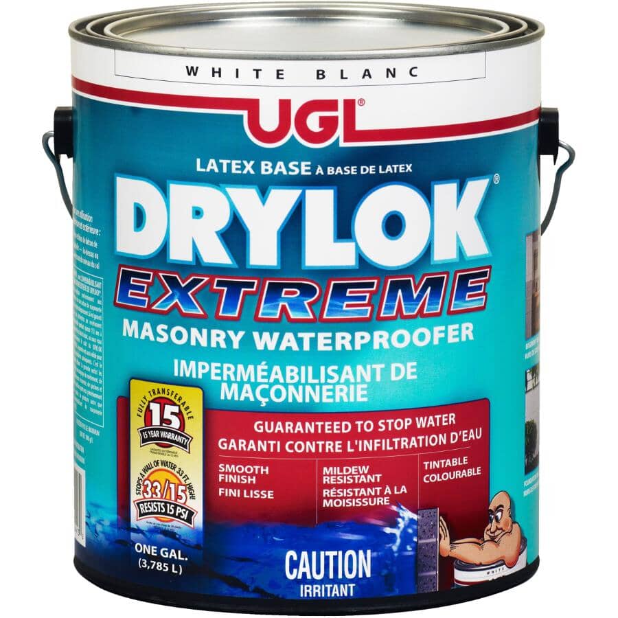 Masonry Latex Base Waterproofer - Extreme White, 3.78 L