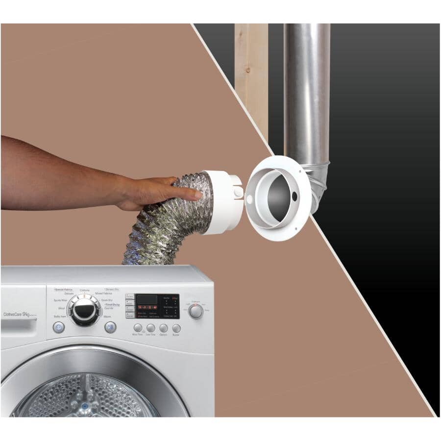 4" EzConnect Dryer Vent Wall Connector