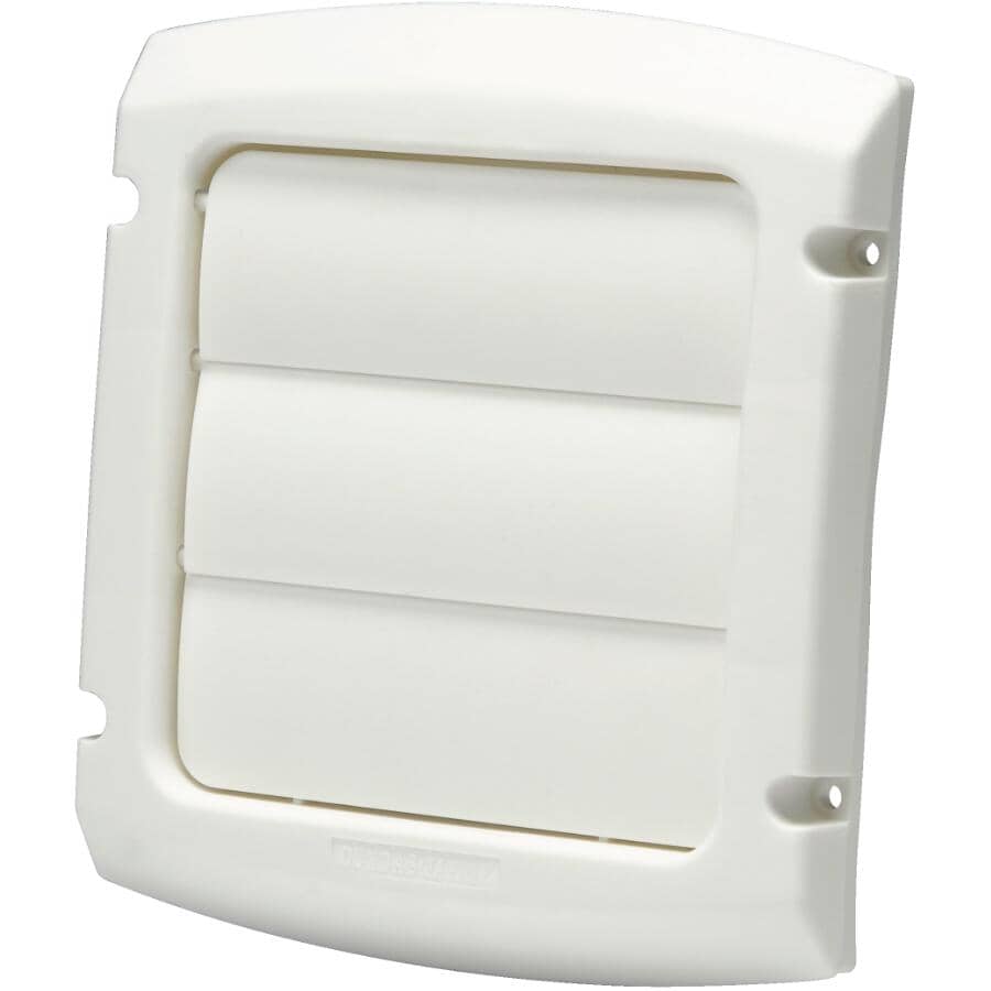 4" White Louvered Vent Cap