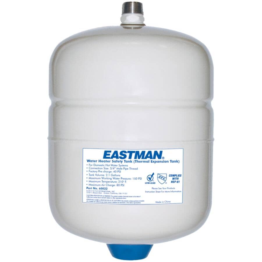 Thermal Expansion Tank for Potable Hot Water Systems - 2 Gallon