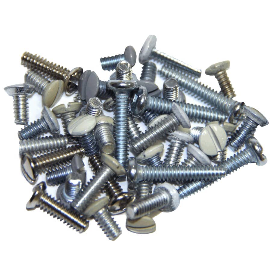 36 Pack Electrical Plate Screws, Assorted Screws