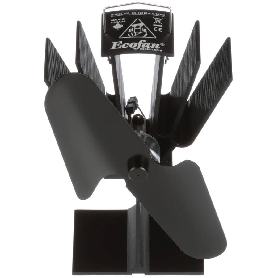 Original Wood Stove Fan - Black Blade