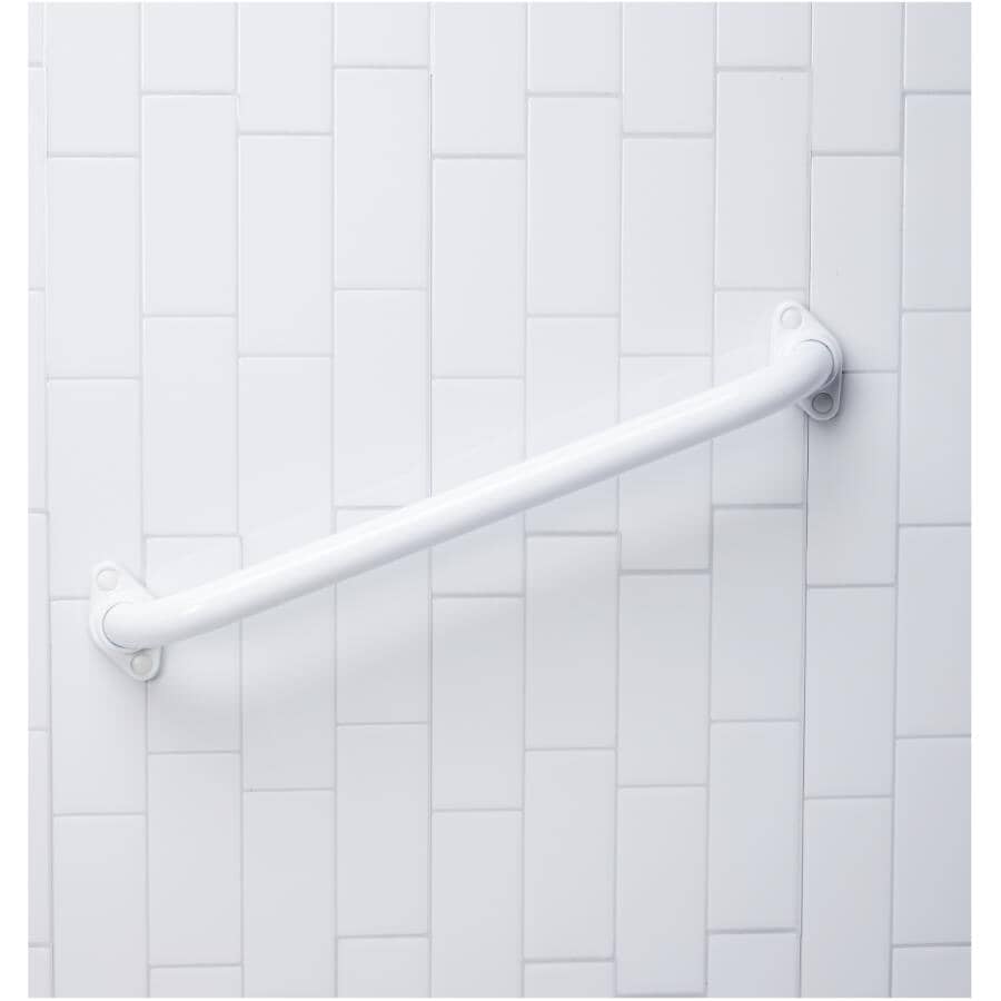 1" x 16" Safety Grab Bar - White