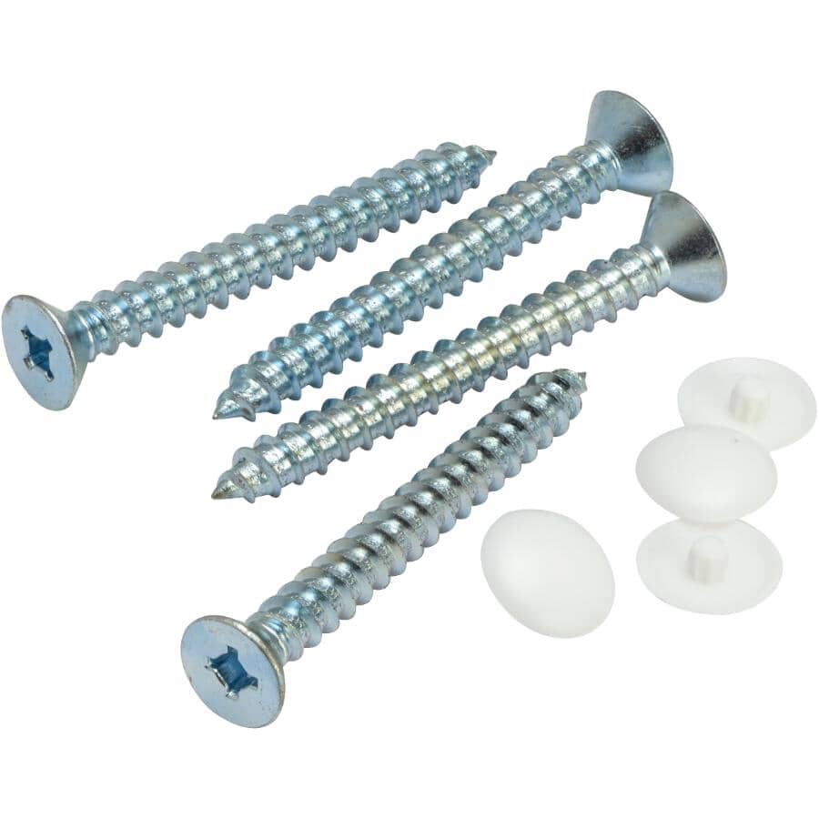 1" x 24" Safety Grab Bar - with Adjustable Flanges, White