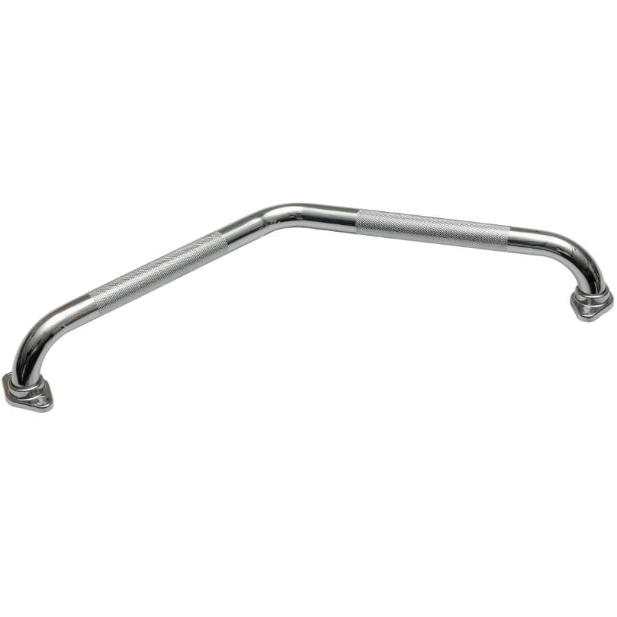 12" x 12" Angled Grab Bar - Chrome