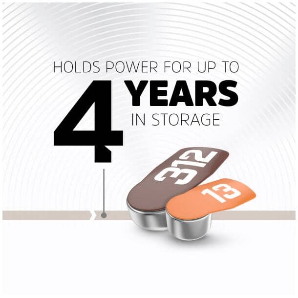 EZ Turn & Lock Size 675 Hearing Aid Batteries - 8 Pack