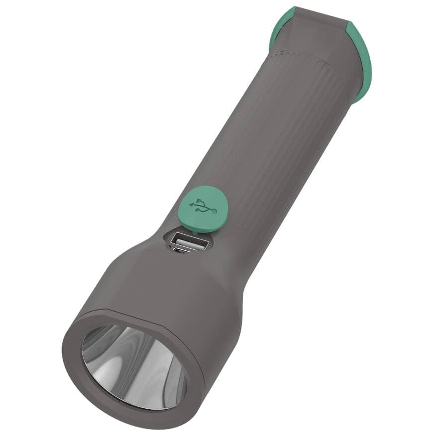 LED Rechargeable Hybrid Solar Flashlight