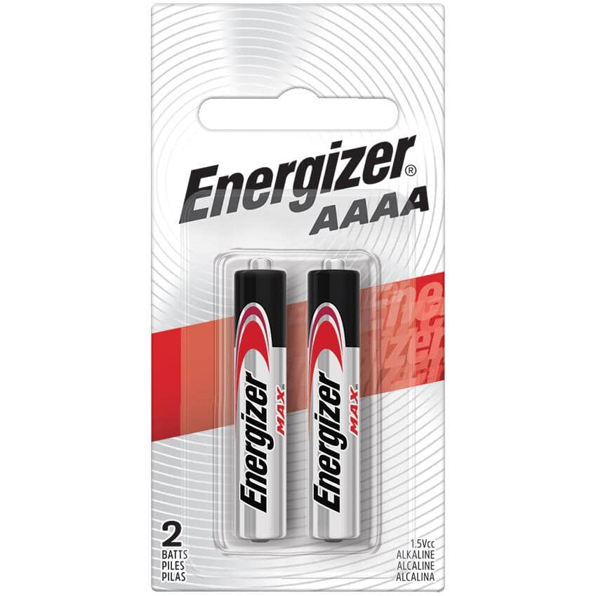 Max Alkaline AAAA Batteries - 2 Pack