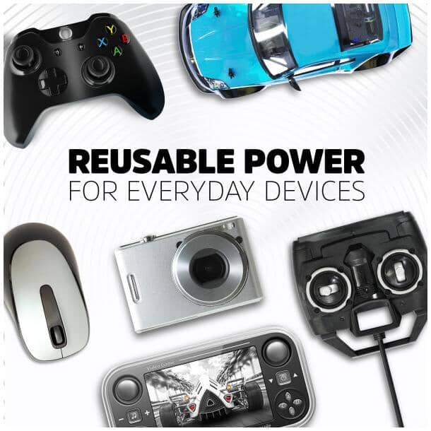 Recharge NiMH Recharcheable D Batteries - 2 Pack