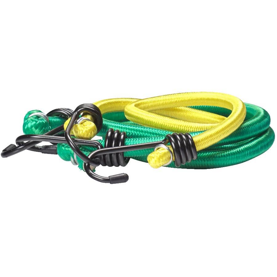 Bungee Cords - Assorted Sizes + Colours, 25 Pieces