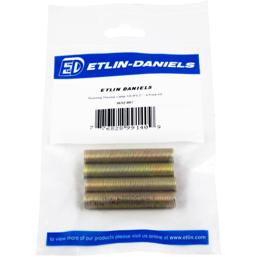 4 Pack 2" 1/8 IPS Light Fixture Tubing