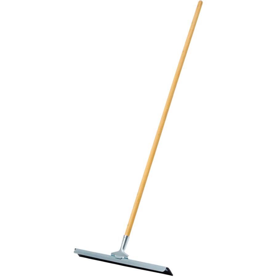 24" Straight Steel Floor Squeegee - with Handle