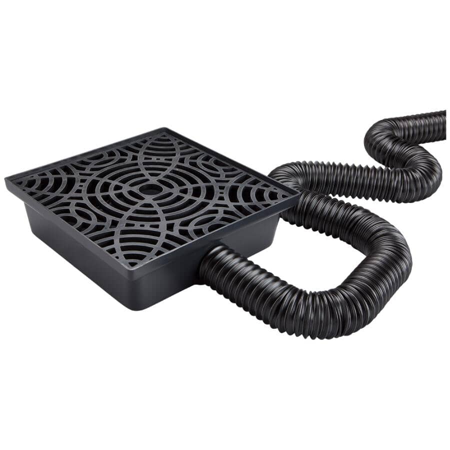 12" Black Low Profile StealthFlow Catch Basin