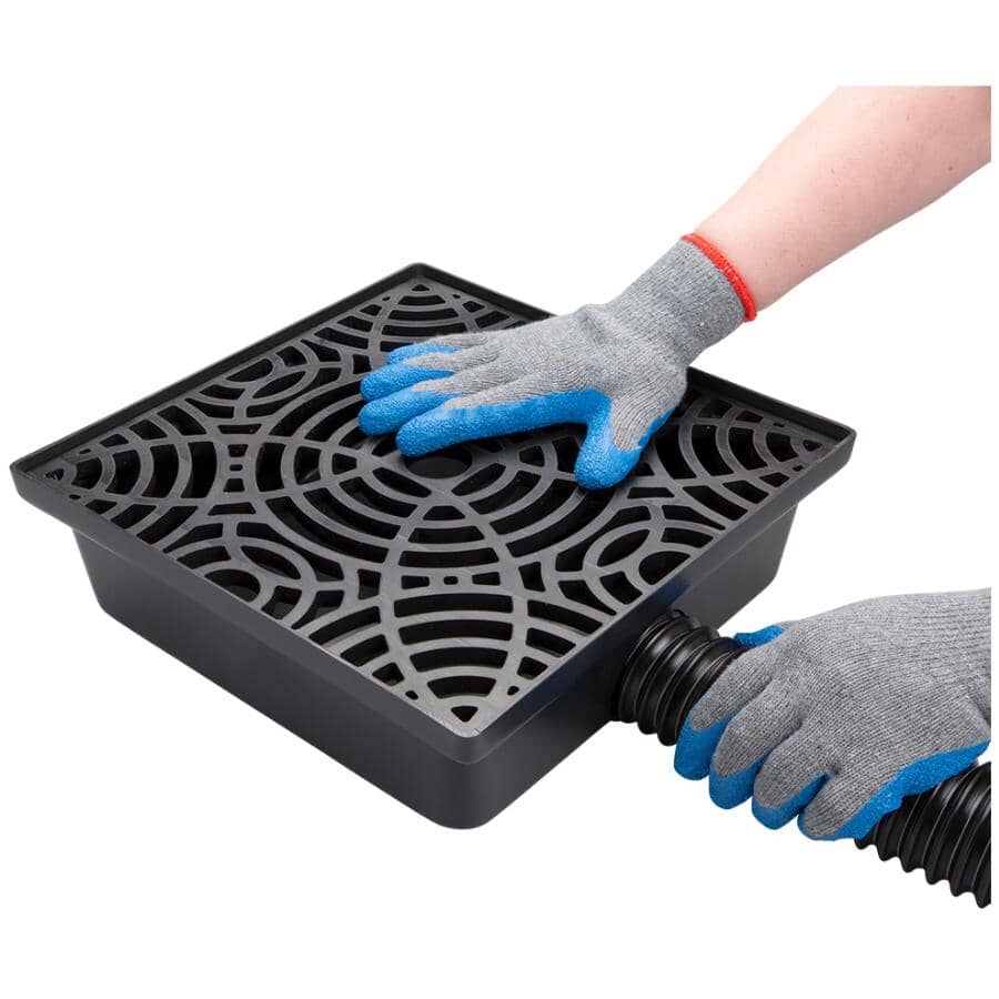 12" Black Low Profile StealthFlow Catch Basin