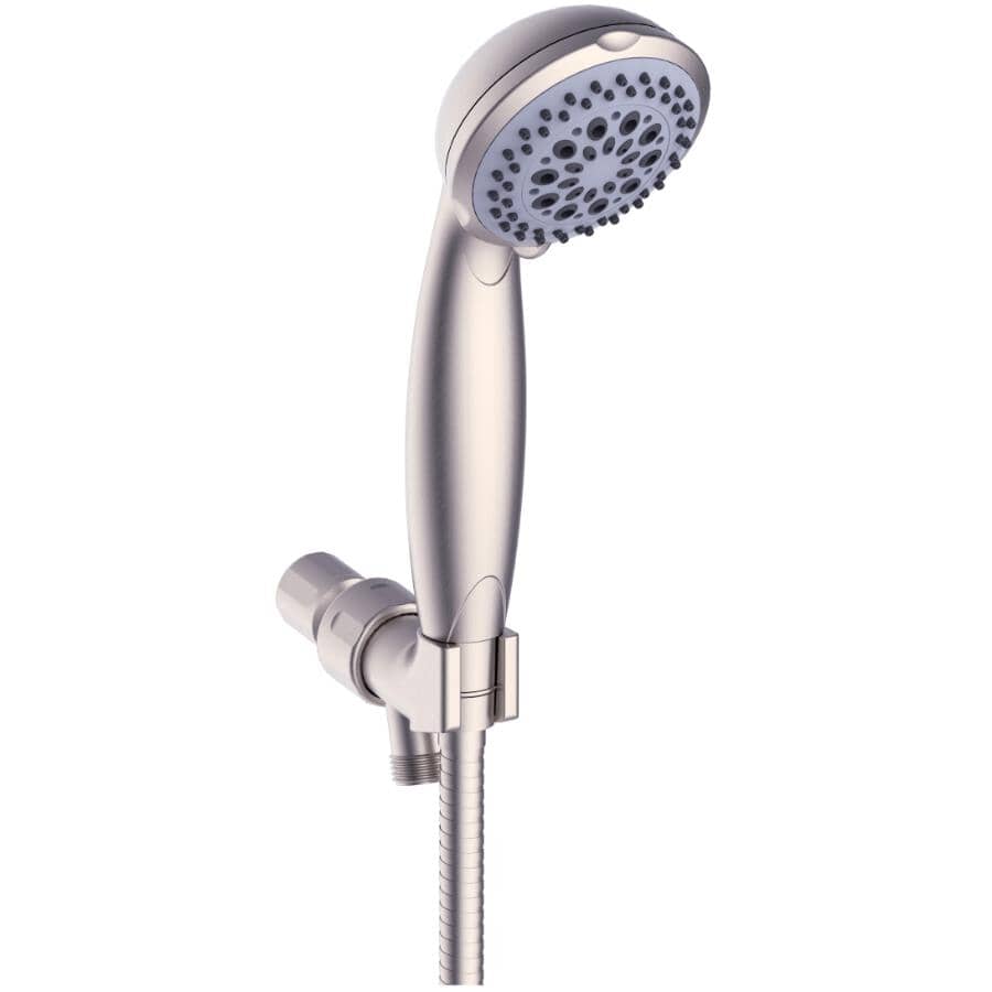 5 Setting Handheld Showerhead - with 80" Hose, Brushed Nickel