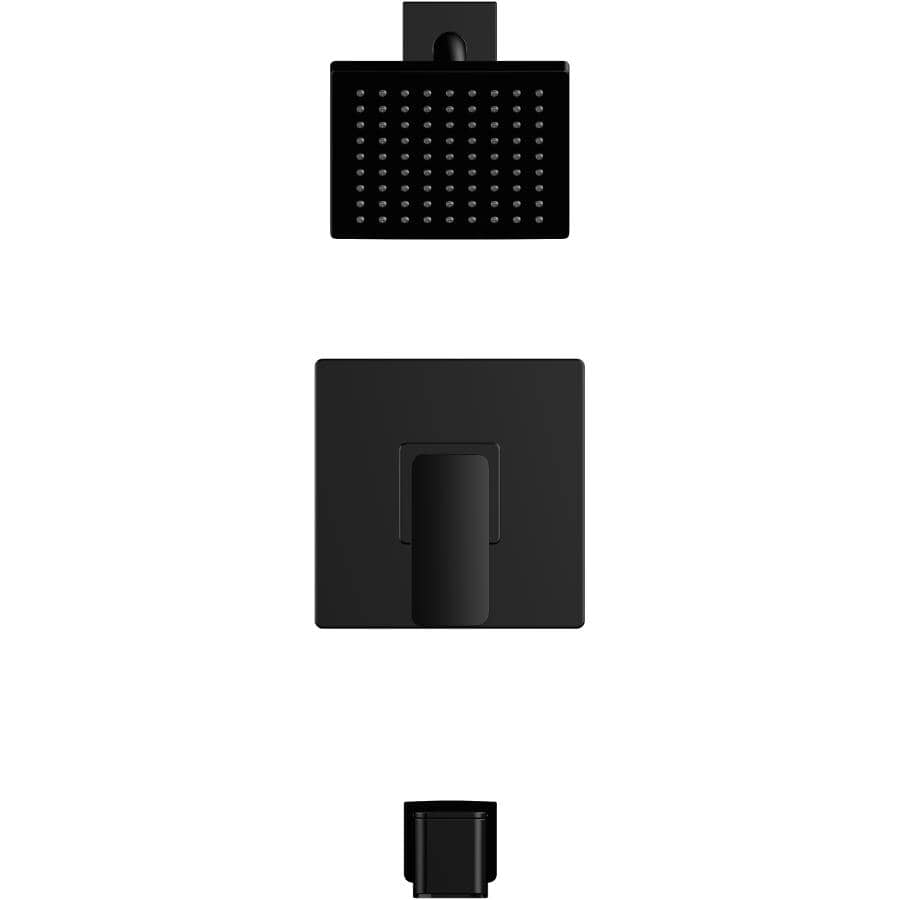 Capriza Single Handle Pressure Balanced Tub & Shower Faucet - Matte Black