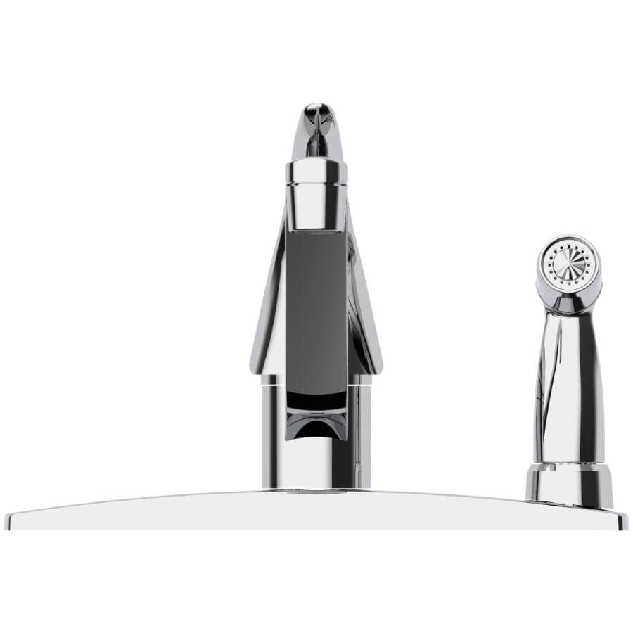 Oralie Single Handle Kitchen Faucet - with Side Spray, Chrome