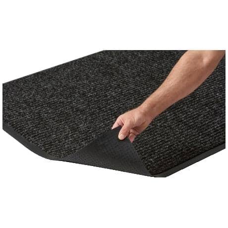 Ribbed Door Mat - Black, 24" x 36"