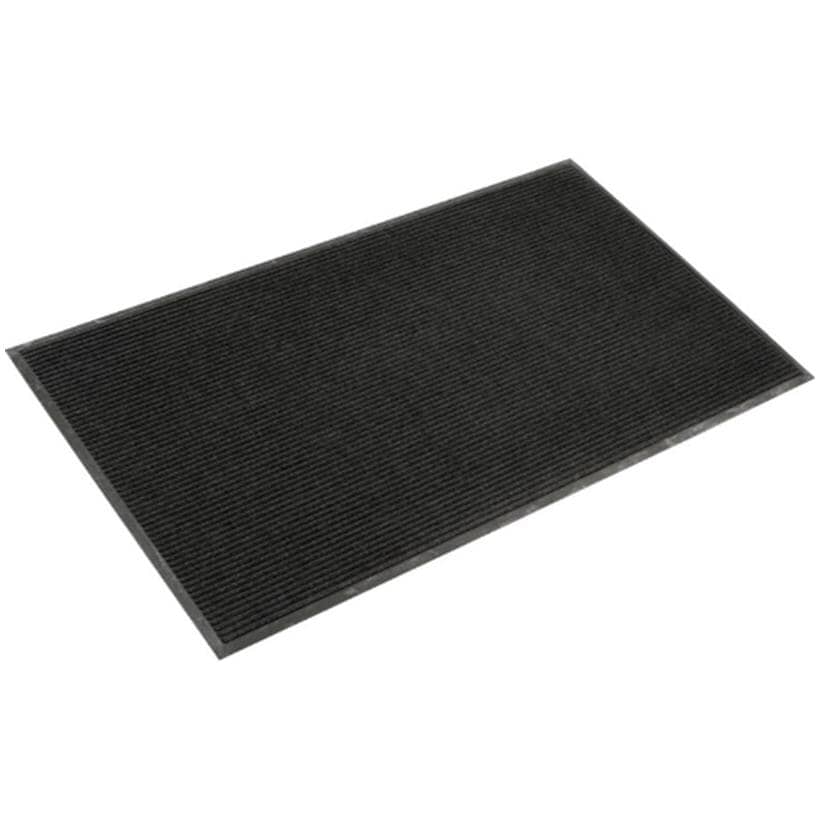Ribbed Door Mat - Black, 48" x 72"