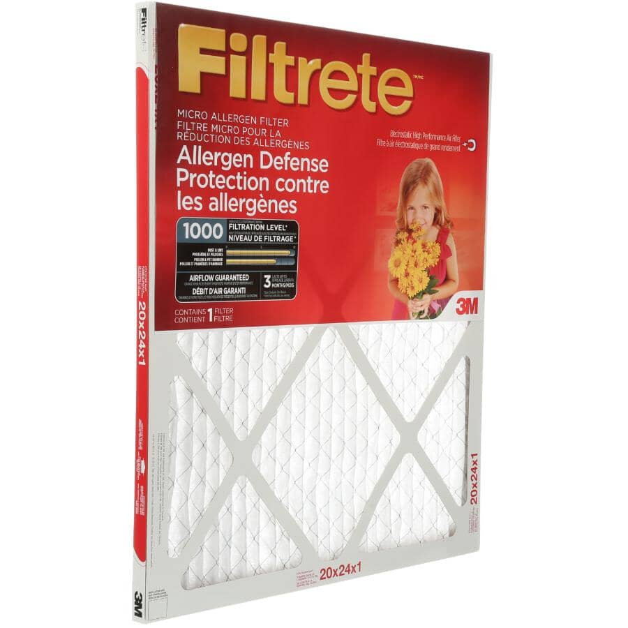 Allergen Defense Micro Allergen Furnace Filter - 20" x 24" x 1"