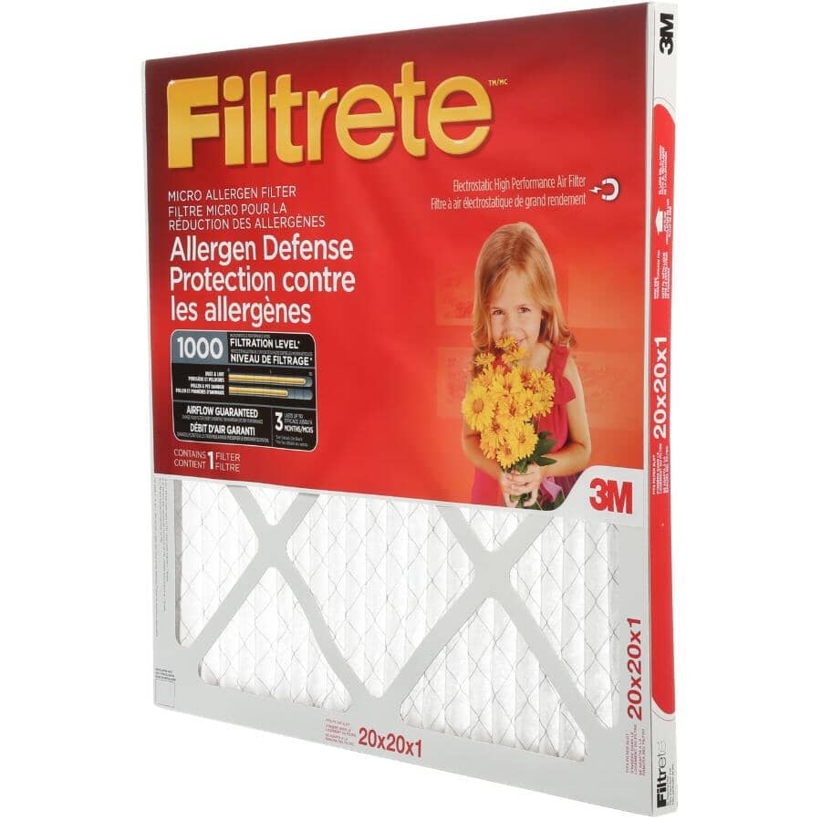 Allergen Defense Micro Allergen Furnace Filter - 20" x 20" x 1"
