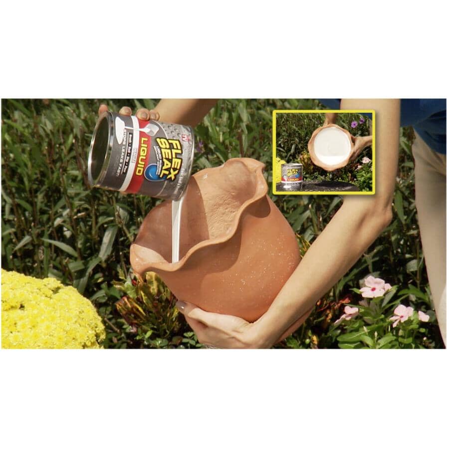 Liquid Rubber Sealant Coating - White, 32 oz