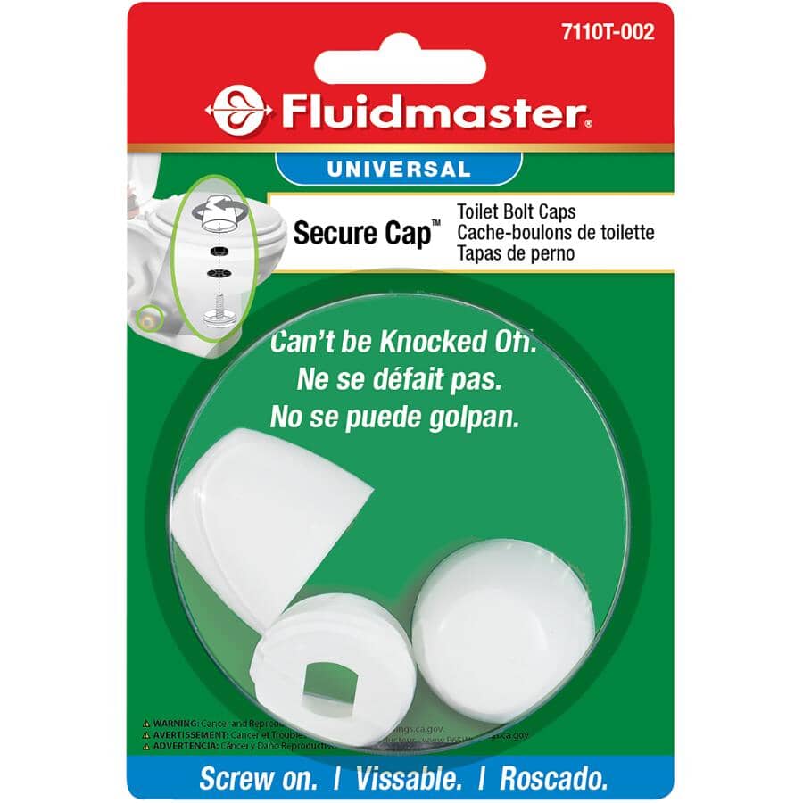 2 Pack Universal Secure Cap Toilet Bolt Caps