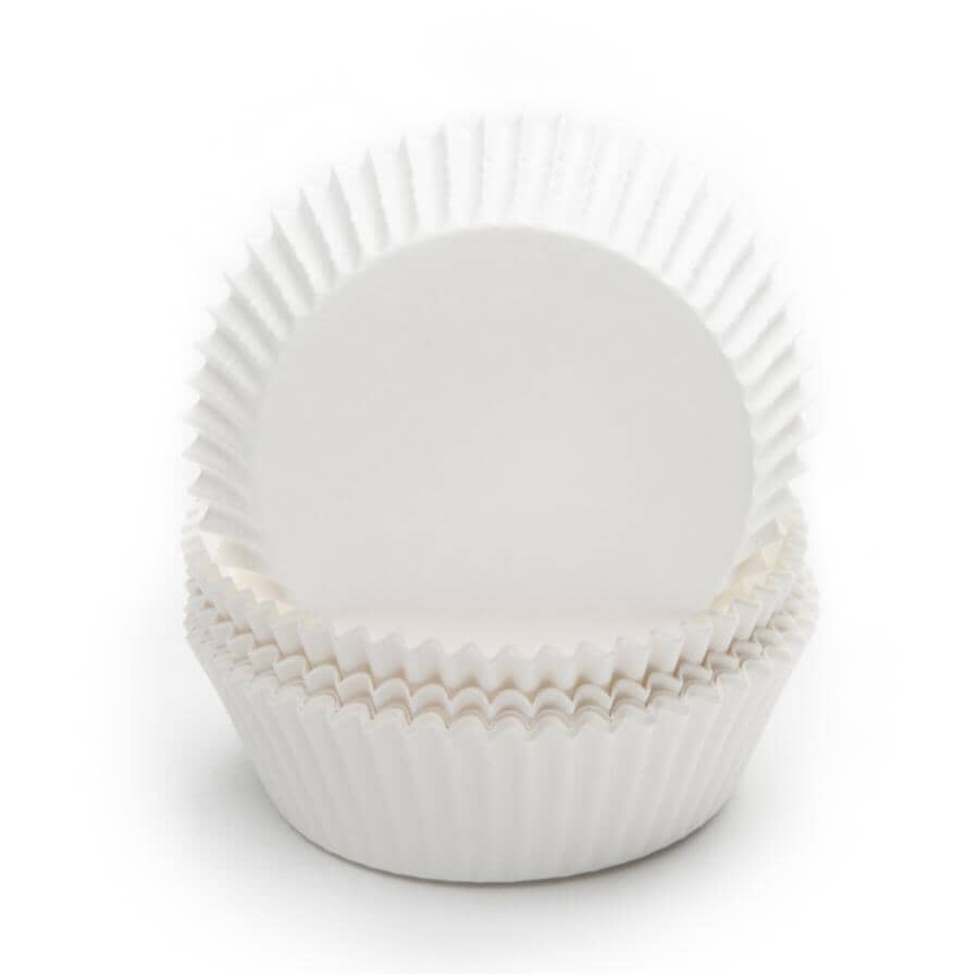 Large Baking Cups - White, 50 Pack