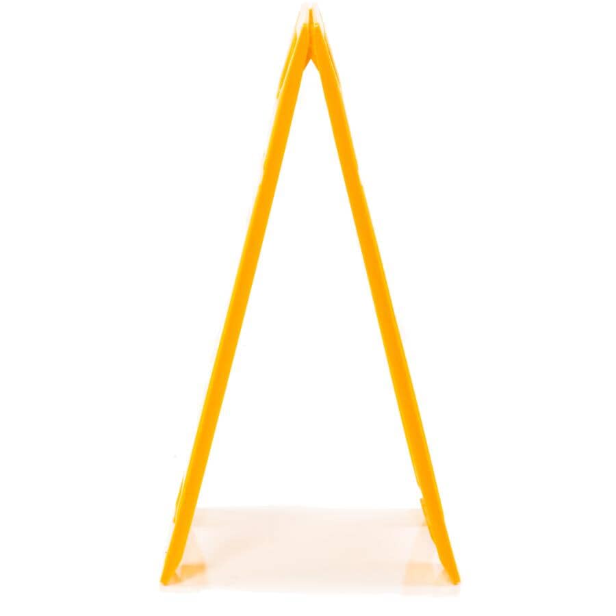 Bilingual Wet Floor Sign - Yellow, 25"