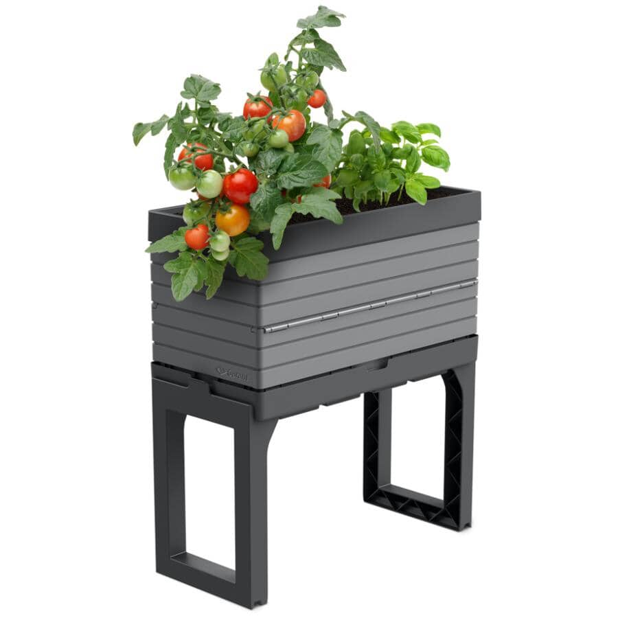 5 Piece Grey Modular Garden Planter Kit