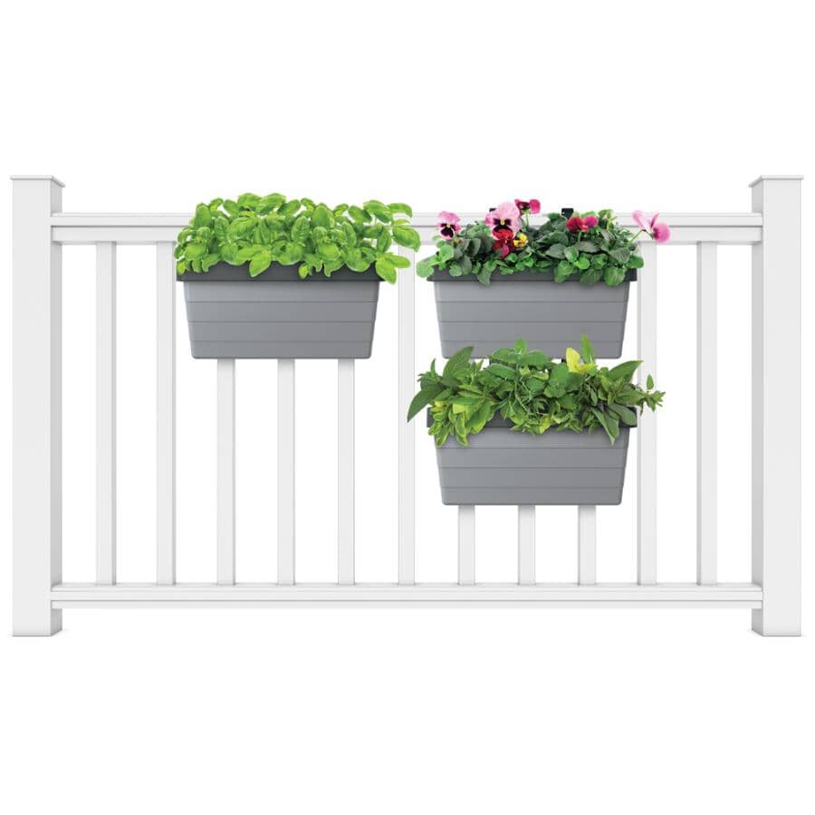 Botanica Hanging Garden with Straps - Grey, 2 Pack