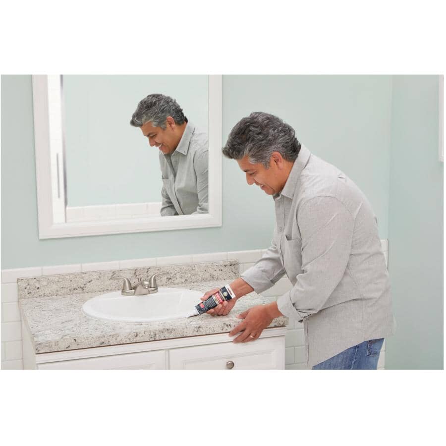 Kitchen & Bath Supreme Silicone Sealant - White, 298 ml