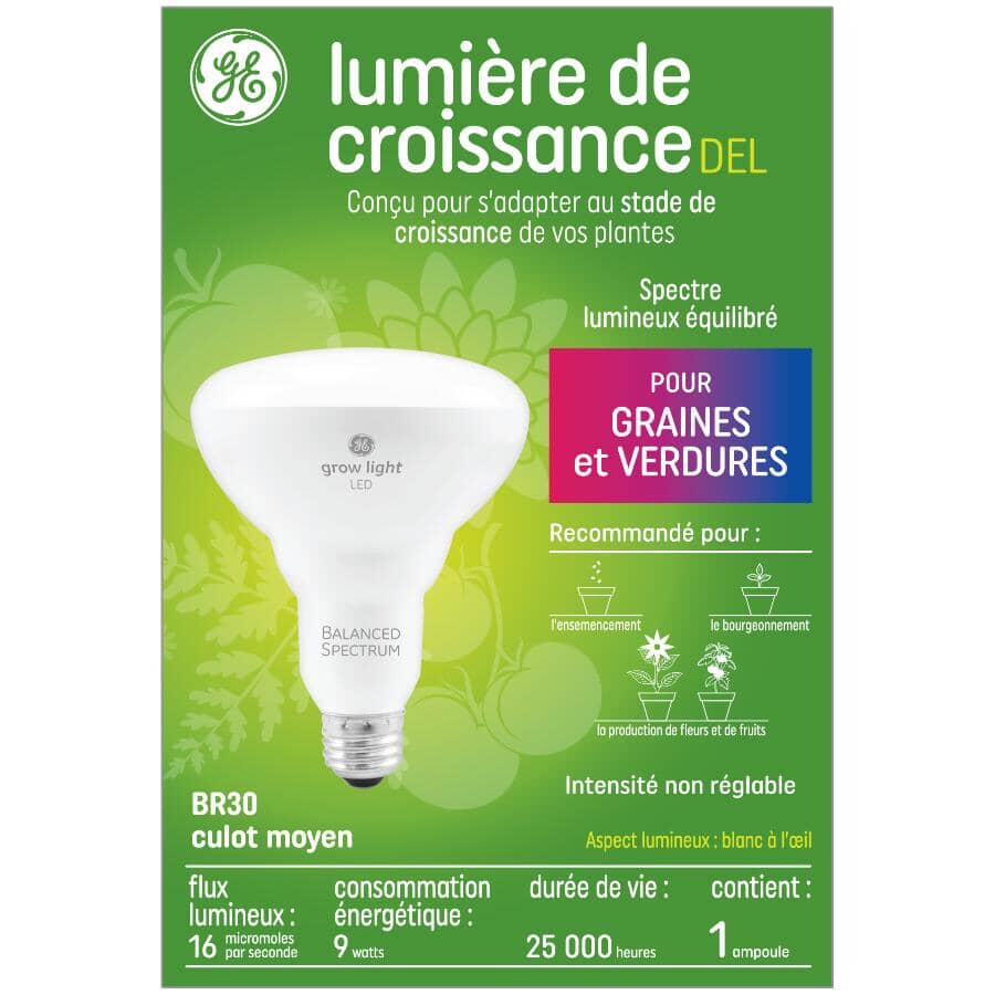 Balanced Spectrum BR30 LED Grow Light - 9 W