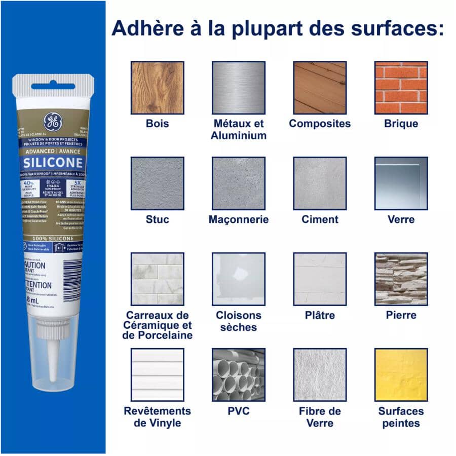 Multi Purpose Silicone II Sealant - White, 82.8 ml