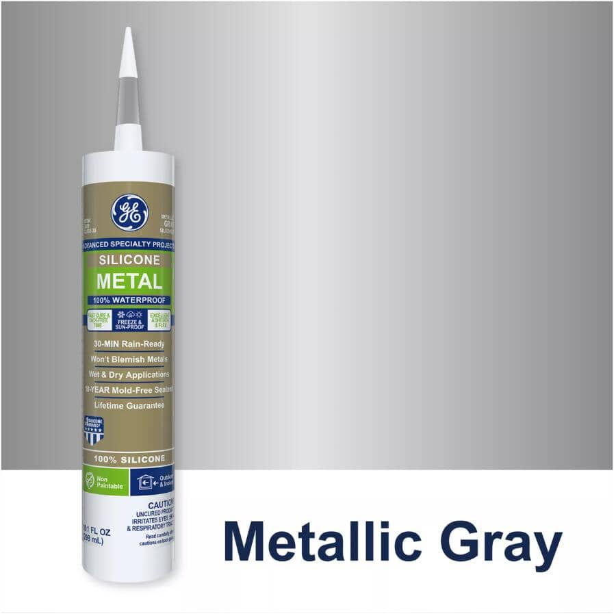 Multi Purpose Silicone II Sealant - Aluminum, 298 ml