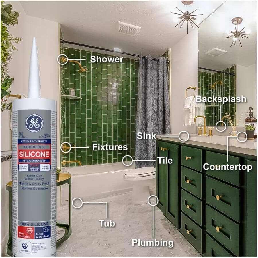 Tub & Tile Silicone Sealant - Clear, 298 ml