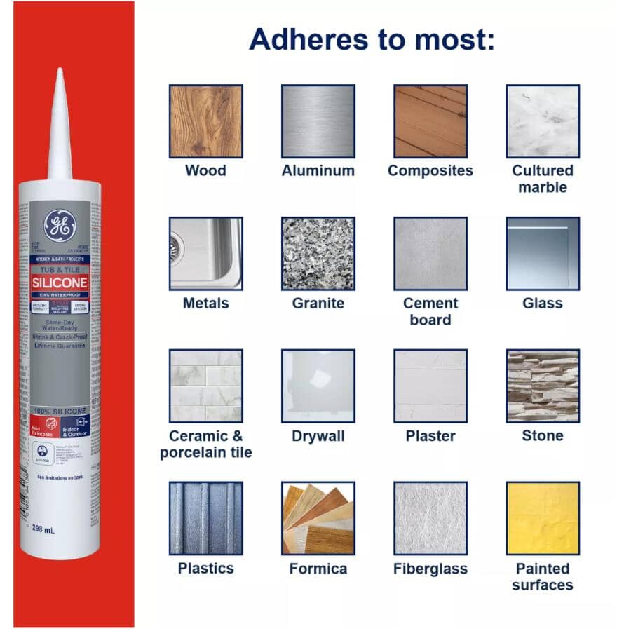 Tub & Tile Silicone Sealant - Clear, 298 ml